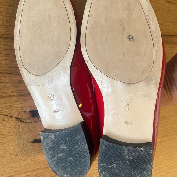 Halogen Almond Toe Red Patent Leather Loafers Women’s 8 1/2 Preloved - Picture 8 of 8